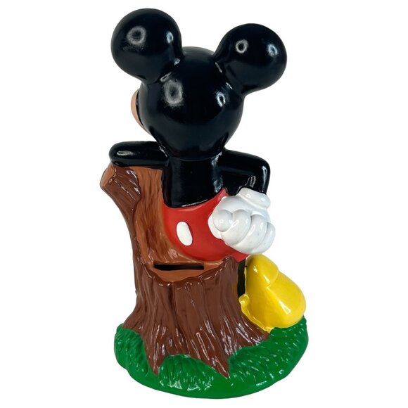 Vintage Mickey Mouse Figurine Coin Bank 8" Walt Disney Collectible Home Decor - Picture 5 of 10